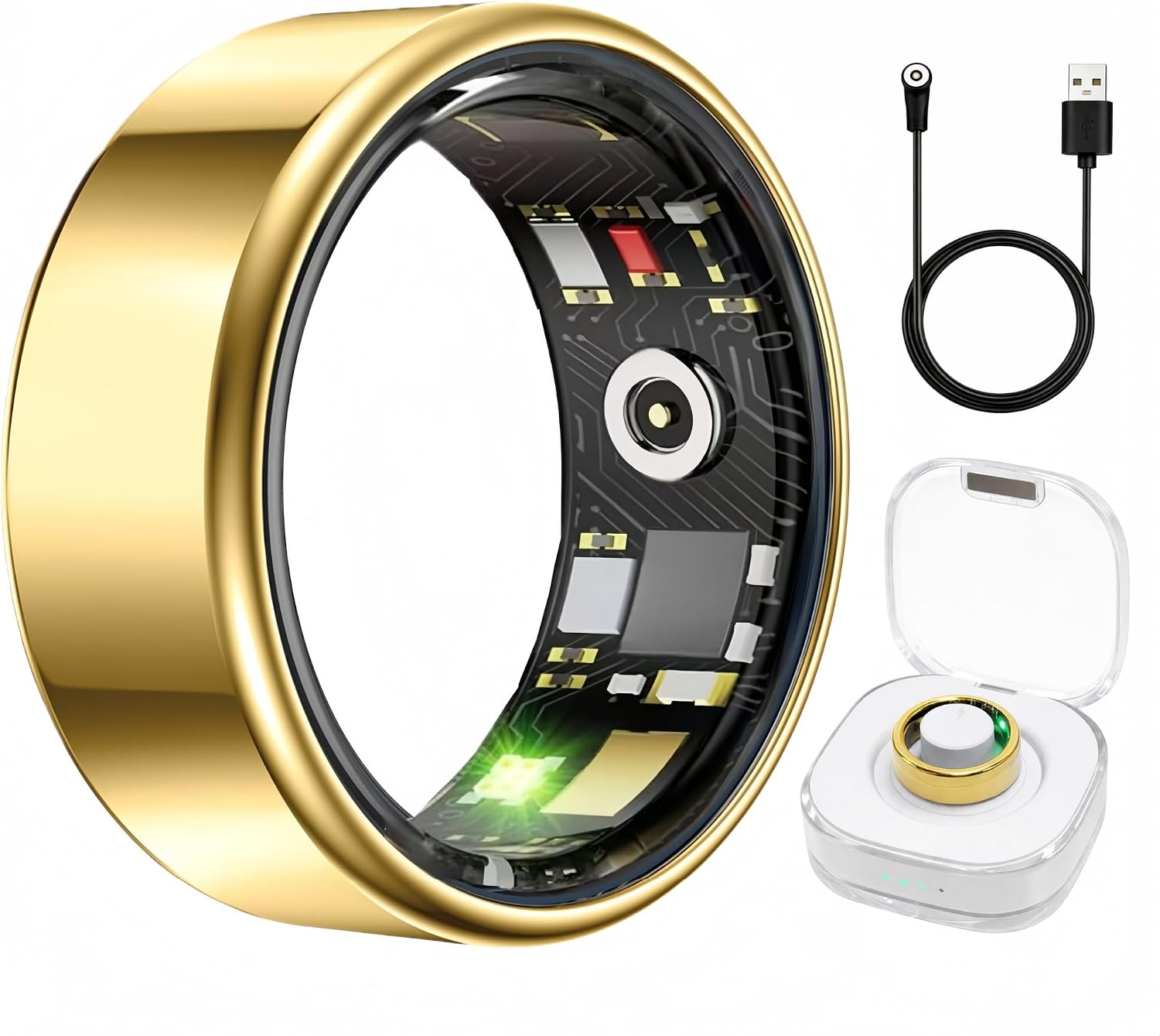 Aoyool budget smart ring in gold