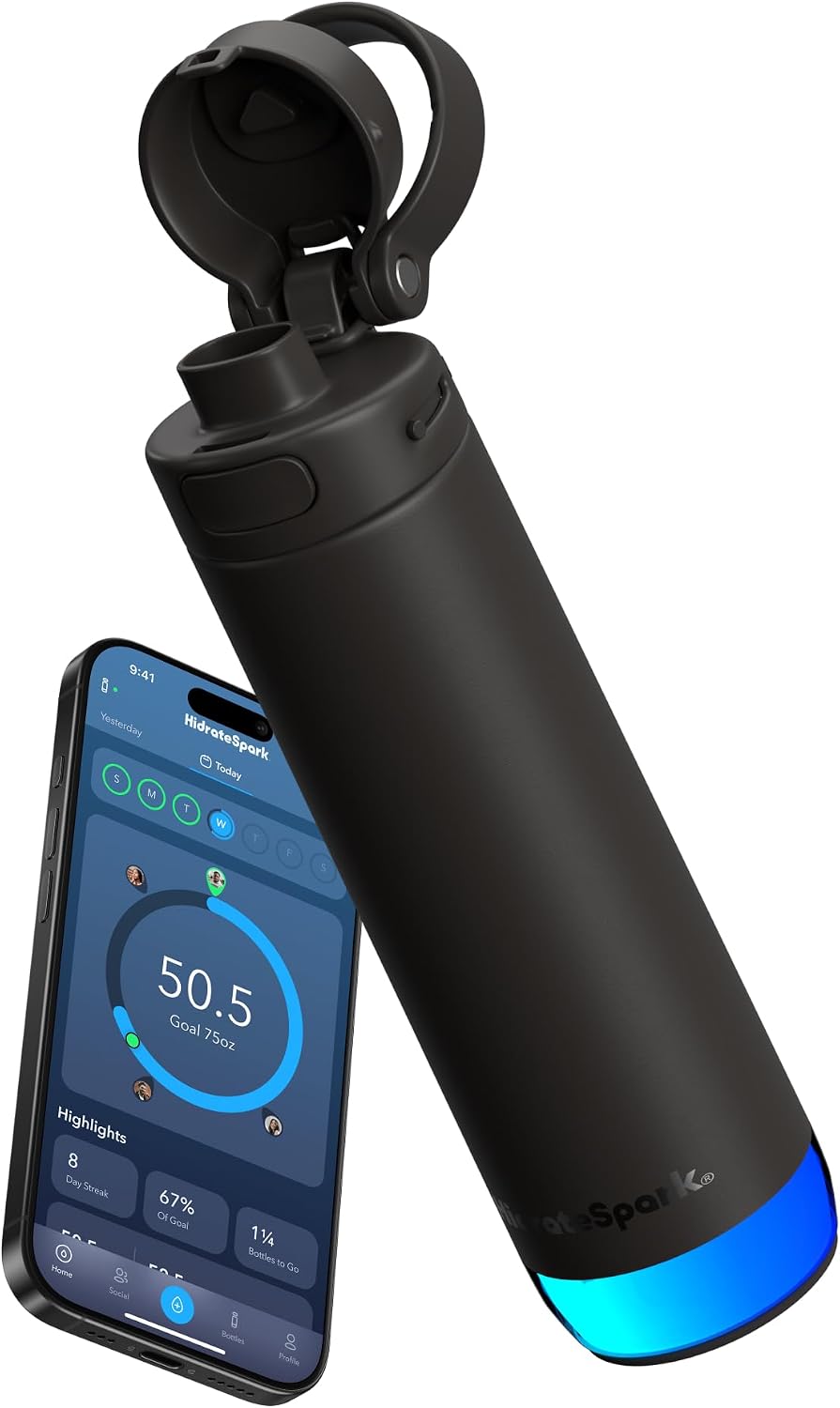 HidrateSpark PRO 2 21oz Chug smart water bottle