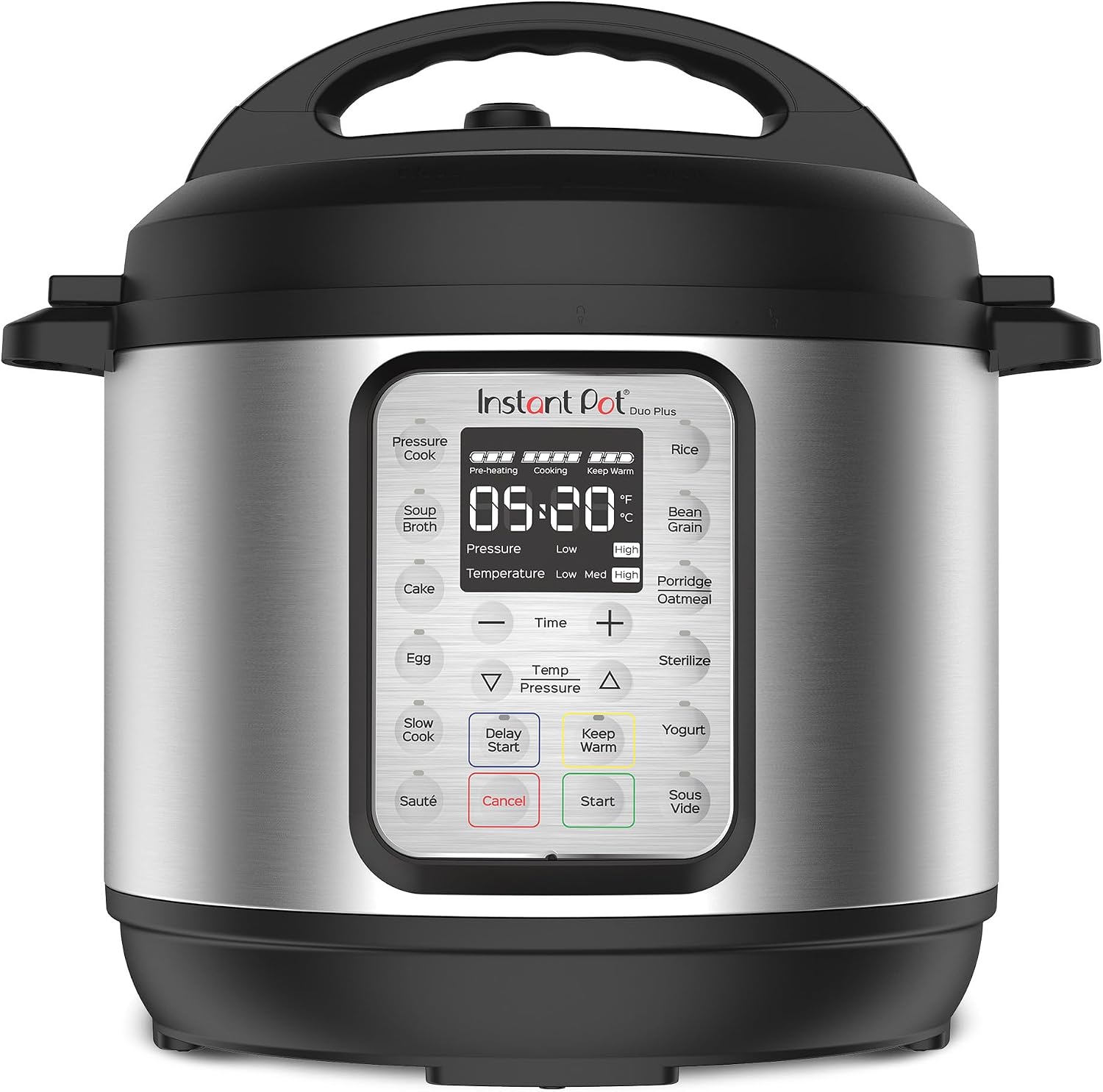 Instant Pot Duo Plus 6 quart 9-in-1 electric pressure cooker with LCD display