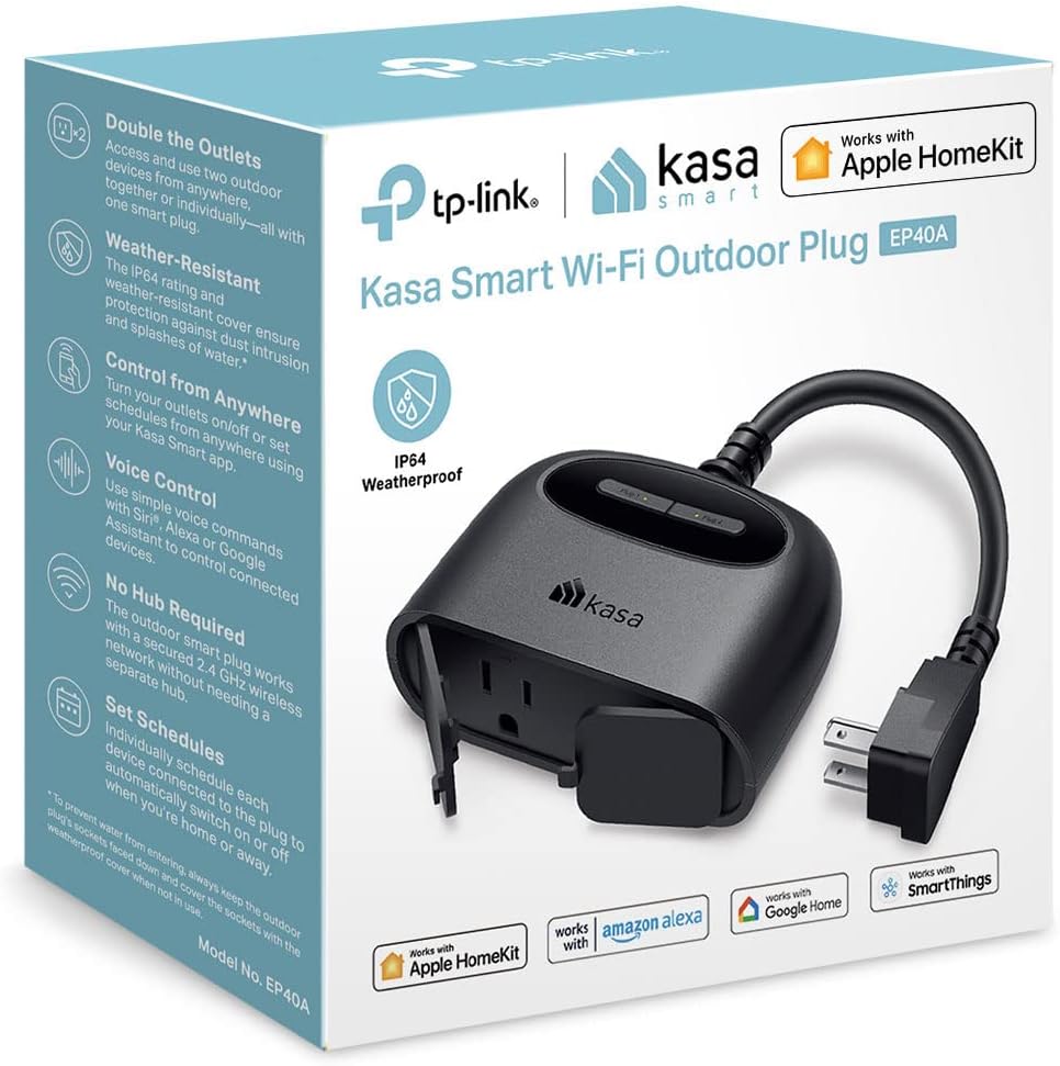 TP-Link Kasa Outdoor Smart Plug EP40A