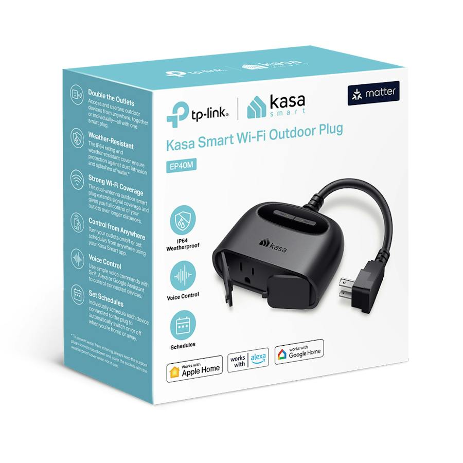 Kasa Matter Smart Outdoor Plug EP40M retail box