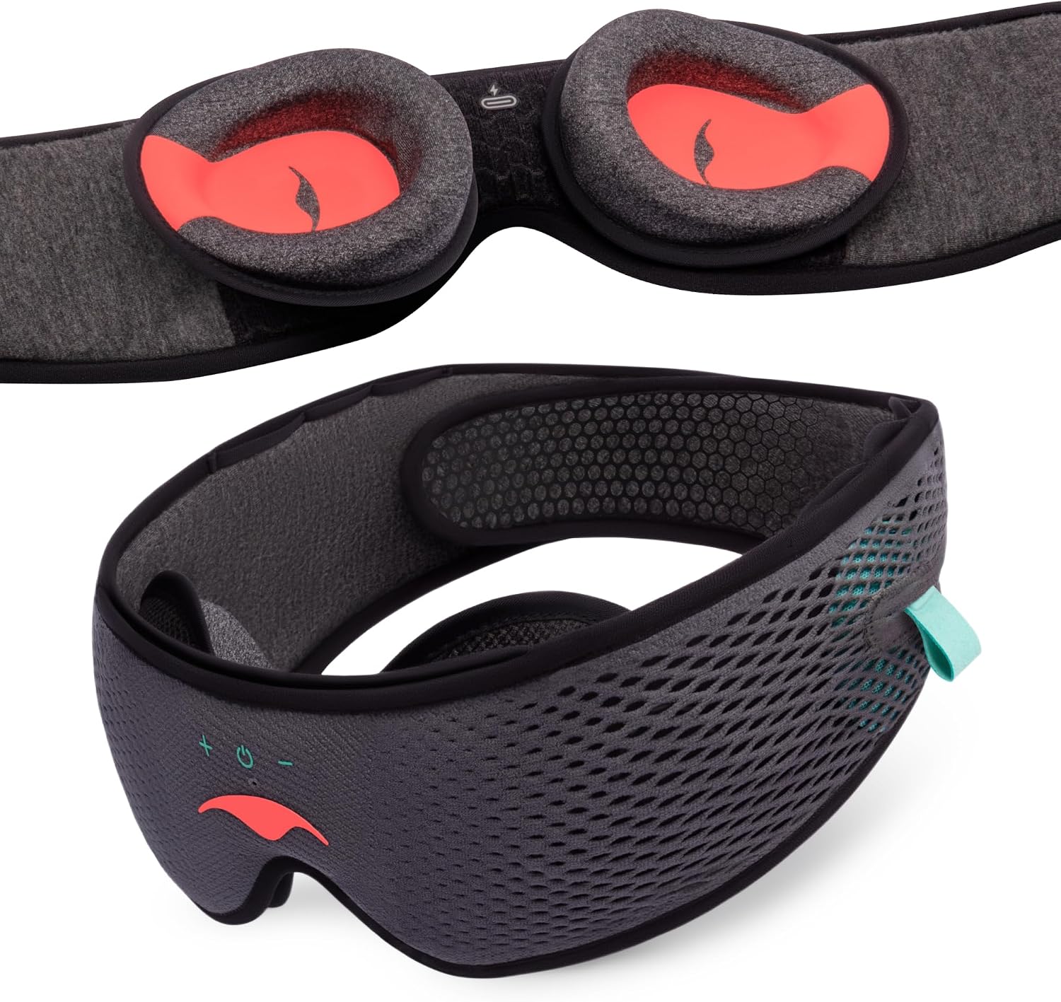 Manta Sound Sleep Mask with Bluetooth speakers, adjustable straps
