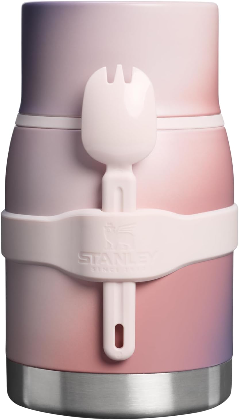 Stanley Adventure To-Go Food Jar and Spork, 24oz, Dawn Spiral colorway